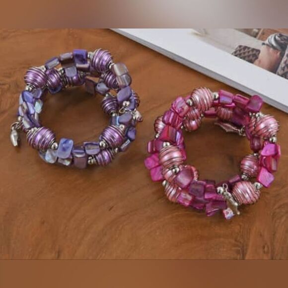 Set of 2 Wrap Bracelets - Picture 7 of 9